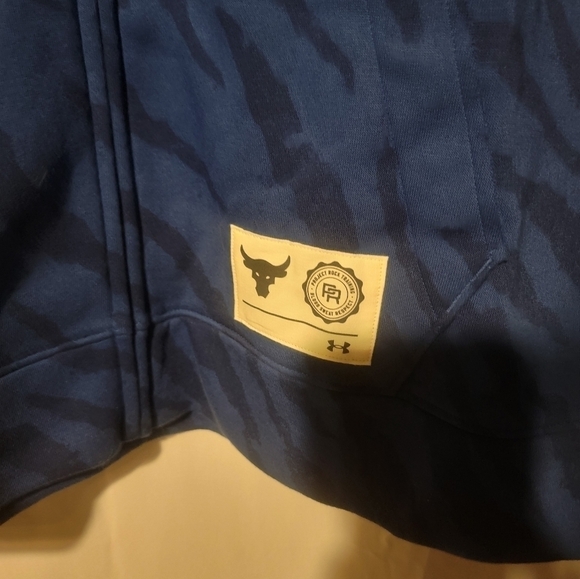 Under Armour Project Rock Rival Training Hoodie Mens Size XL 1377444-471 - Picture 6 of 6